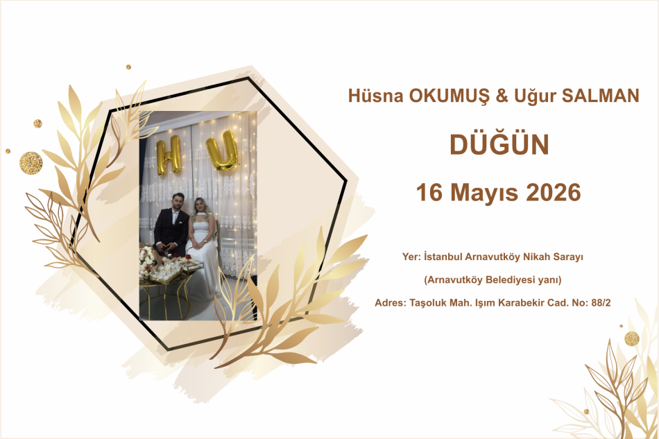 Hüsna OKUMUŞ & Uğur SALMAN Nikah