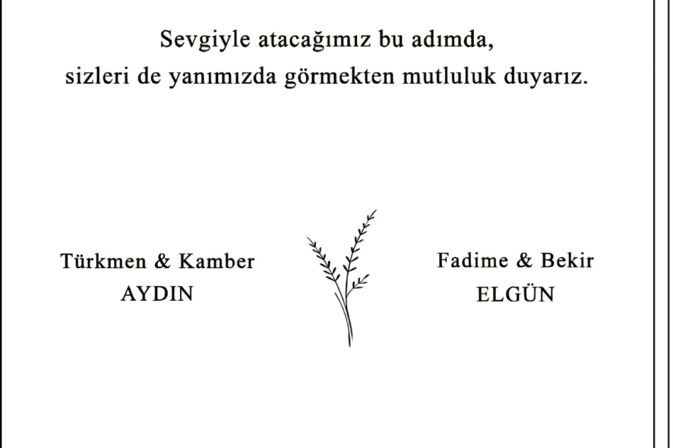SALİH ELGÜN & ZEHRA AYDIN - NİKAH