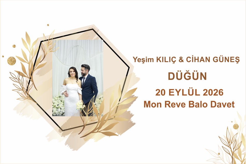 Yeşim KILIÇ & Cihan GÜNEŞ Düğün